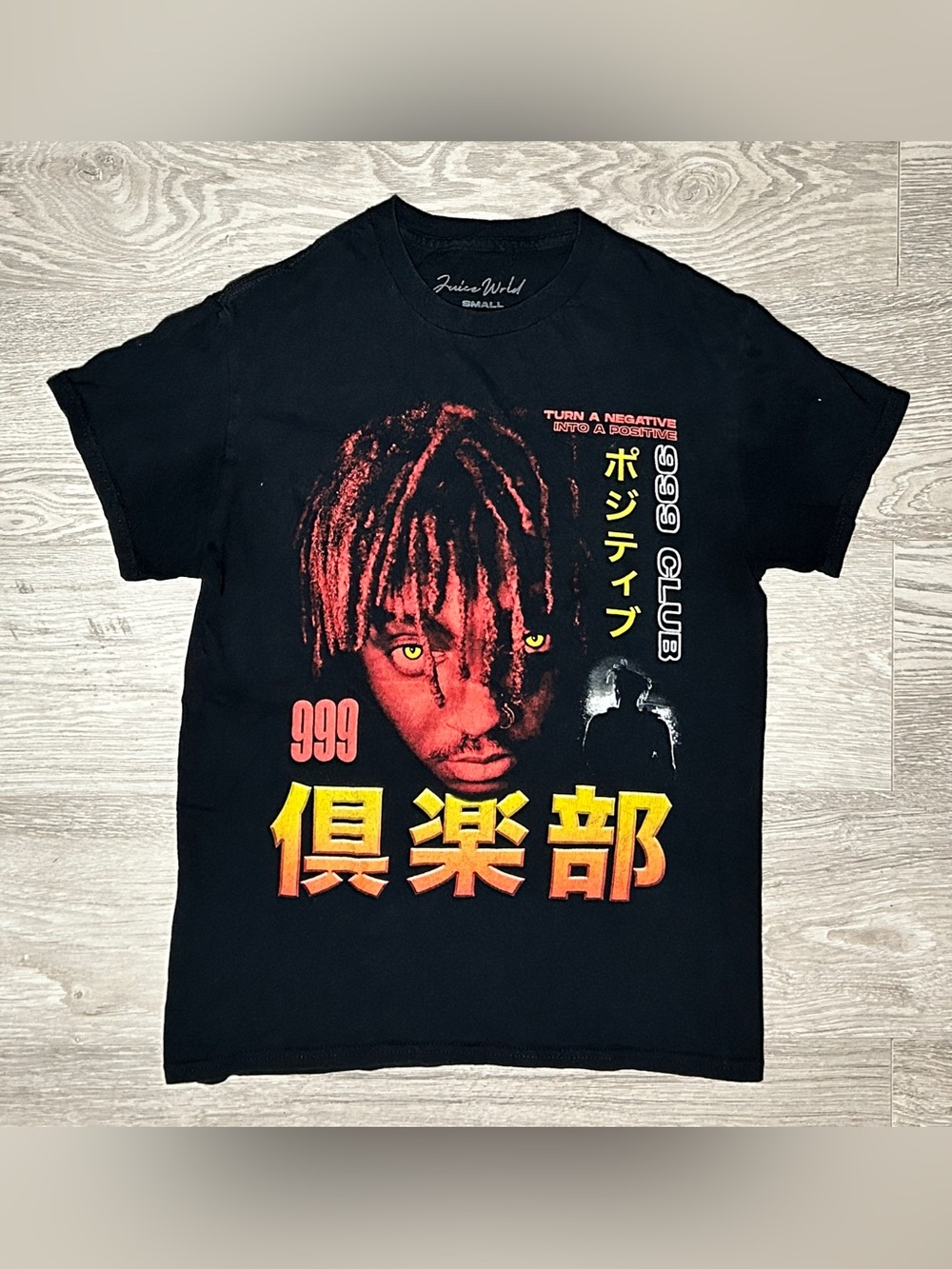 Juice World 999 Club Men’s Black Rap/Hip-Hop Graphic T-Shirt